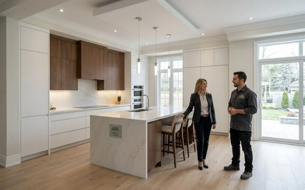 Modern open-concept kitchen renovation completed across the Barrie area